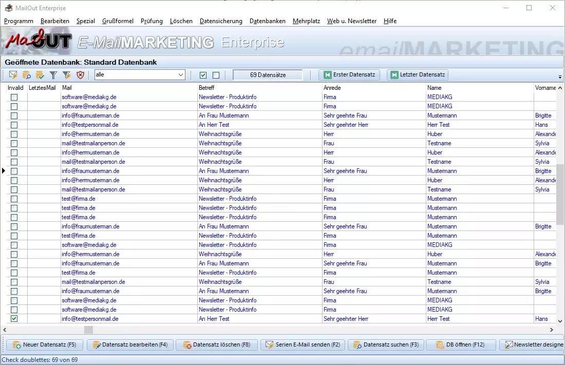 Newsletter gestalten